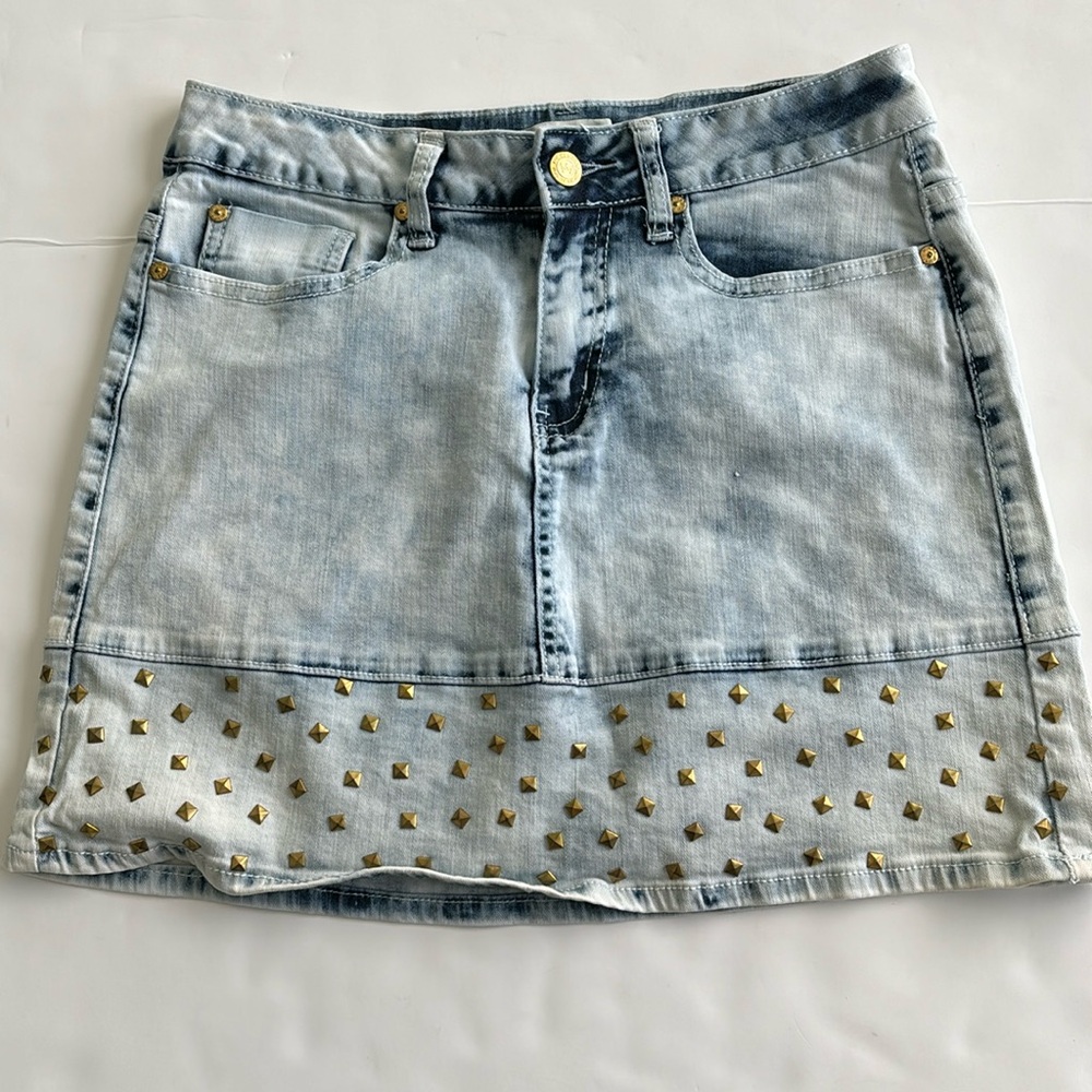 Nicki Minaj • Embellished Denim Skirt